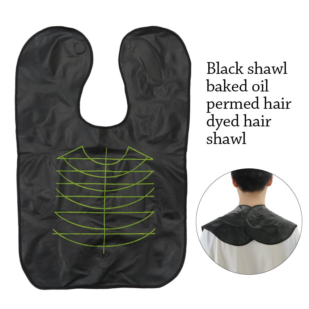 

Перукарський нашийник для фарбування волосся Силіконова хустка для фарбування волосся Портативний перукарський нашийник чорний
