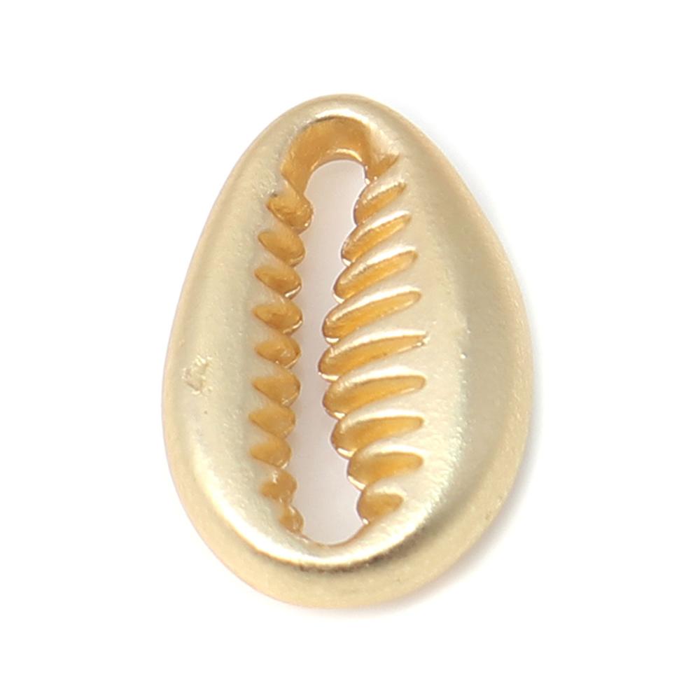 Doreen Box Ocean Jewelry Beads Zinc Alloy Sea Turtle Conch Star Fish Animal Matt Gold Color Accessories for DIY Jewelry, 10 PCs