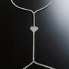 Flash Diamond Love Breast Chain Women European And American Sexy Nightclub Sex Bikini Rhinestone Chain Body Chain