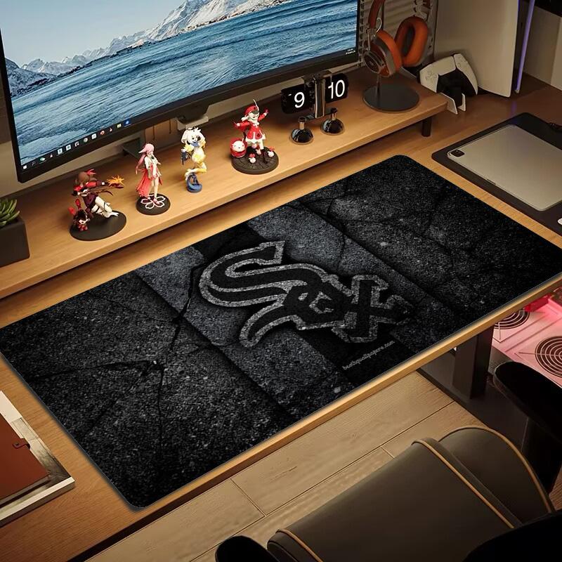 Chicago White Sox Logo Color Mouse Pad Large Gaming Table Cushion Non-slip Laptop Tablet Big Mousepad XXL Mat Mini PC Playmat With Lock edge