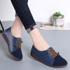 Women's Flats Loafers Leather Driving Shoes Moccasins Comfort Casual Nurse Shoes for Mother Plus Size