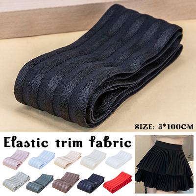 5CM Wide Elastic Waistband High Stretch Sewing Band Skirts Pants Underwear Lace Trim Elastic Ribbon for Clothing Craft Supplies