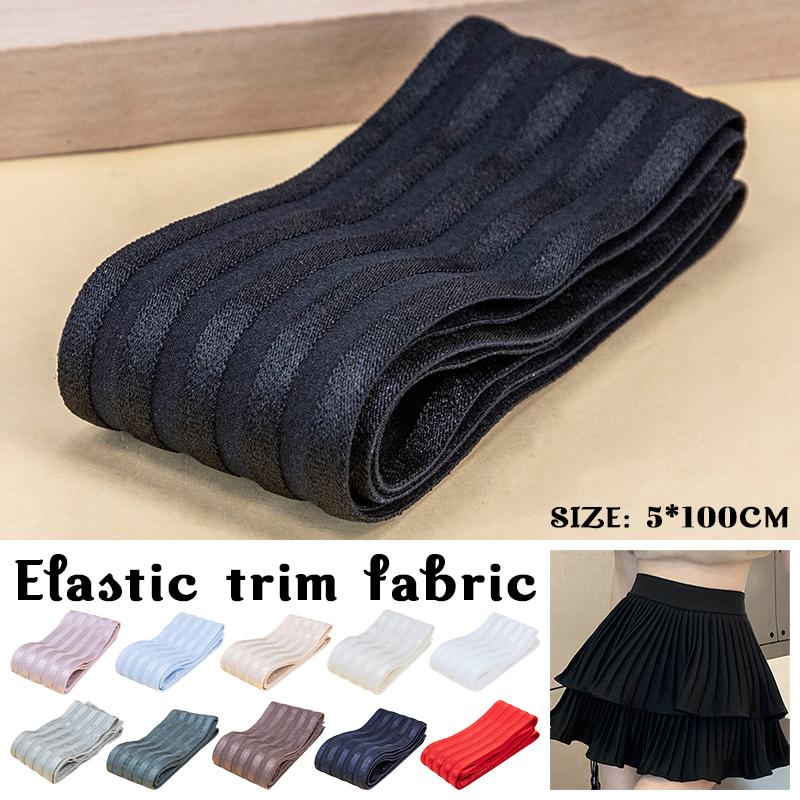 5CM Široká Elastická Guma Vysoká Pružnost Šicí Guma Sukně Kalhoty Spodní Prádlo Krajková Lemovka Elastická Stuha na Oblečení Řemeslné Potřeby