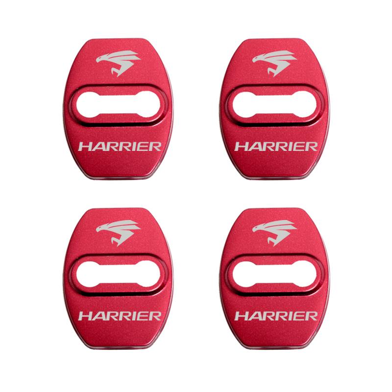 4pcs Car Door Lock Cover Protect Buckle Cover Stickers For Toyota Harrier Accessories K33