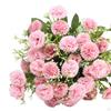 Artificial Flowers No Fading Realistic Romantic Carnation Simulation Flower Hydrangea Bouquet for