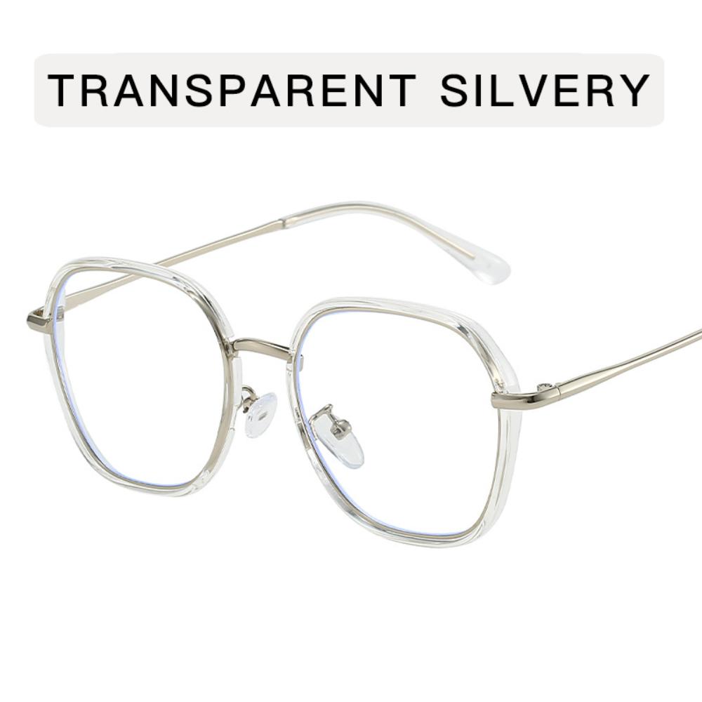 Glasses Polygon Frames Eyewear Transparent Blue Light Glasses For Men Digital Devices Women