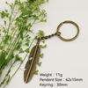 Elegant Feather Keychain Pendant - Hot Selling Simple Jewelry