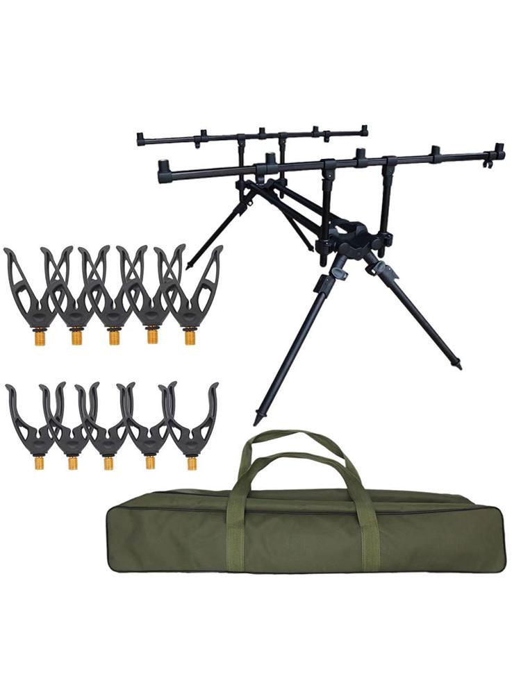 

Регулируемая выдвижная подставка-держатель для карповых удилищ для 5 удилищ, подставка-держатель для удилищ, поддержка JS-B5, рыболовные аксессуары