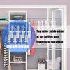 8Pcs Pivots Hinge Top Guide Wheel Spring Loaded Bifold Door Hardware Bifold Closet Door Repair Kits Rust Resistant