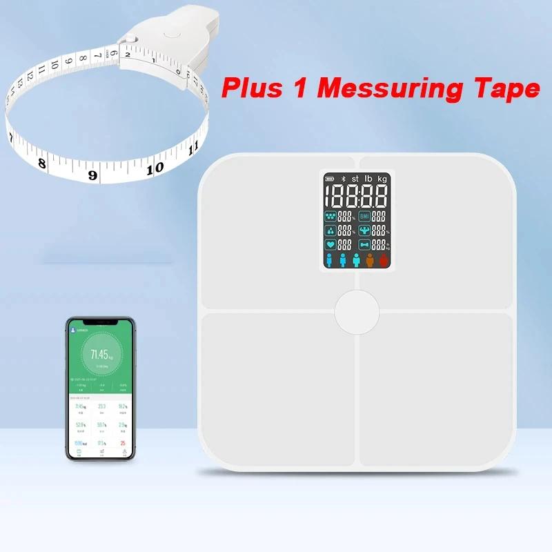 Portable Body Composition Analyzer Weight Scale Smart BMI Smart Digital Weight Scale Body Fat Scale Bathroom Weight Scale