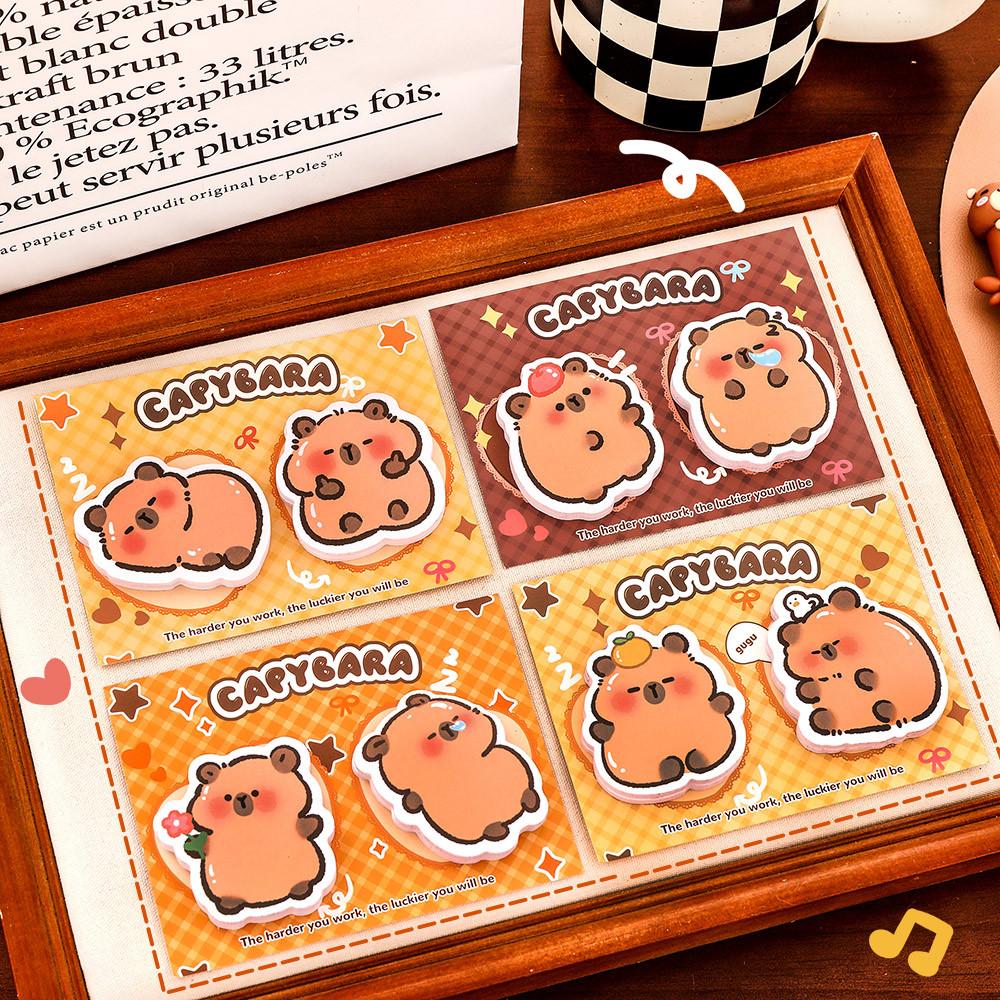 

Cute Sticky Note Capybara Double Memo Notes Creative Cartoon Diy Message Wall Sticker High-Pretty Children s Reward N Times