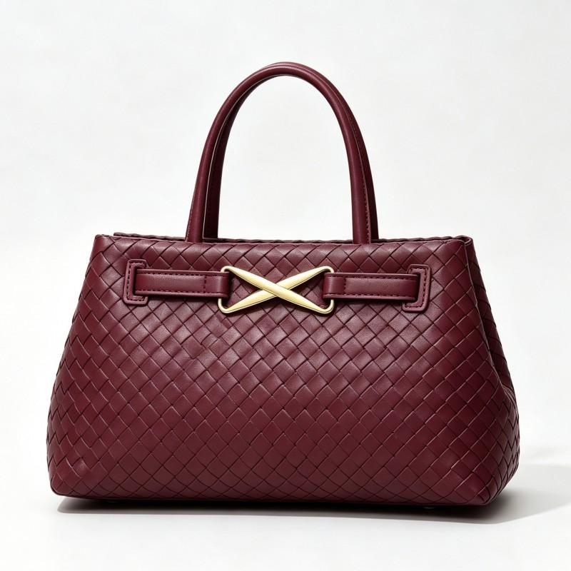 Woven Handbag Women Fashion Simple Trendy Shoulder Crossbody Bag French Style