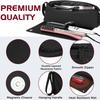 Multifunctional Travel Cosmetic Bag Waterproof Materials Smooth Zippered Double Compartments for Toiletries Storage