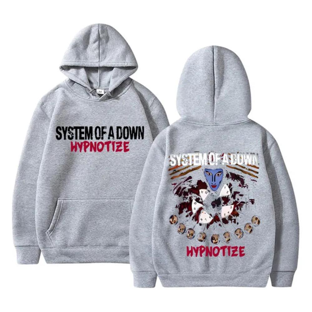 Rock Band System of A Down Hypnotize Print Hoodie Men Alternative Metal Music Sweatshirt Mens Gothic Streetwear