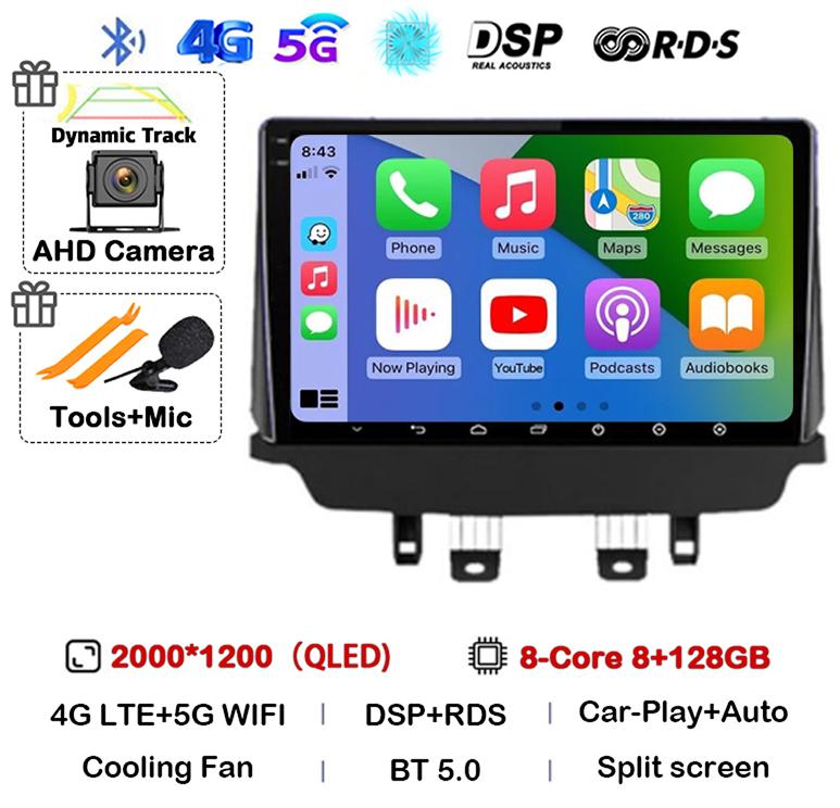 Android 14 Wireless Carplay Auto Car Radio For Mazda CX-3 CX3 Mazda 2 DK 2014 - 2021 Multimedia Video Player GPS Stereo WIFI+4G