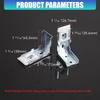 Zebras Shade Mounting Brackets,Metal Blinds Bracket Window Repair Set Heavy Duty Support for (72mm) Zebras Shade,Blinds