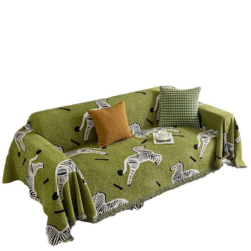 Four Season Universal Anti Slip And Dustproof Sofa Towel One Full Cover Sofa Cover  High-end Feeling Chenille Sofa Cover