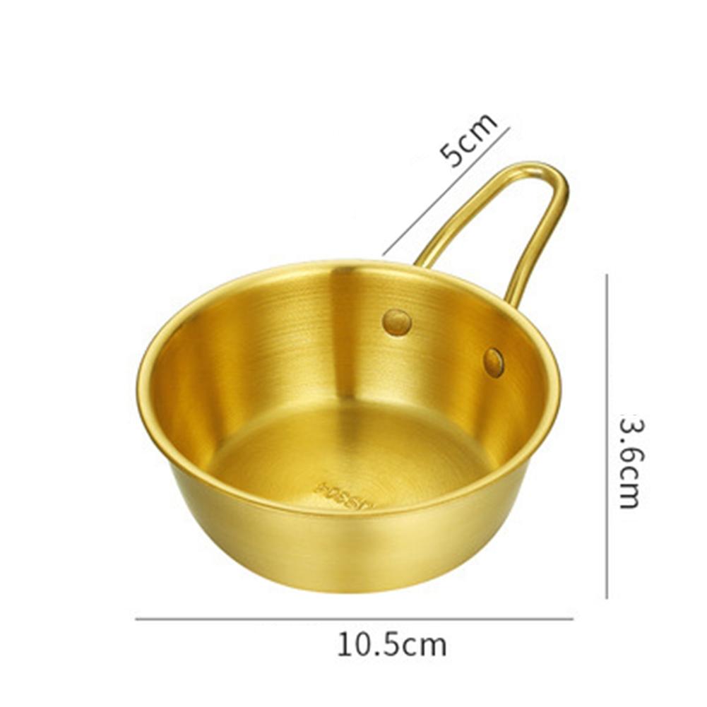 304 Stainless Steel Rice Bowl with Handle for Sauce and Cold Drinks