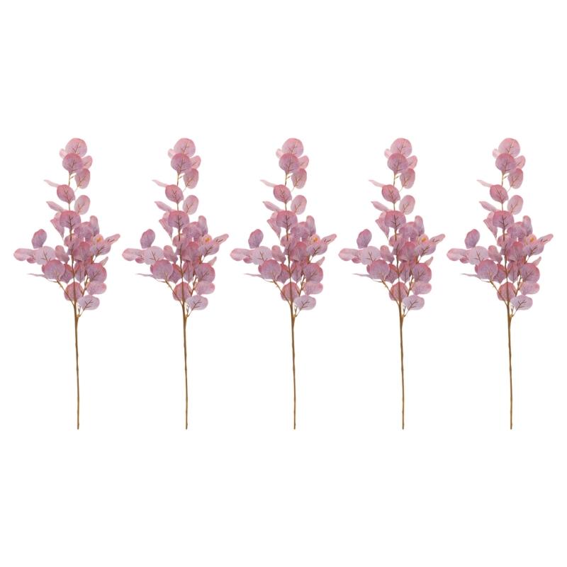 Home Styling Leaf Sprays Set of 5, 29.9 In Tall for Room Display, Vase Use, Event Arrangement Work, and Wedding Display