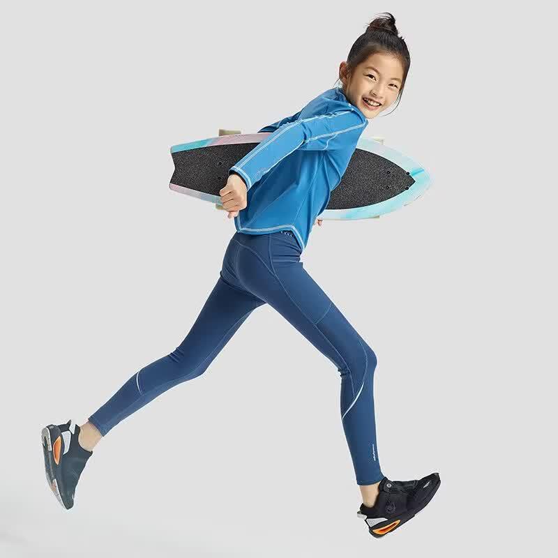 MoodyTiger Girls' Sun-Protective High-Elastic Sports Leggings