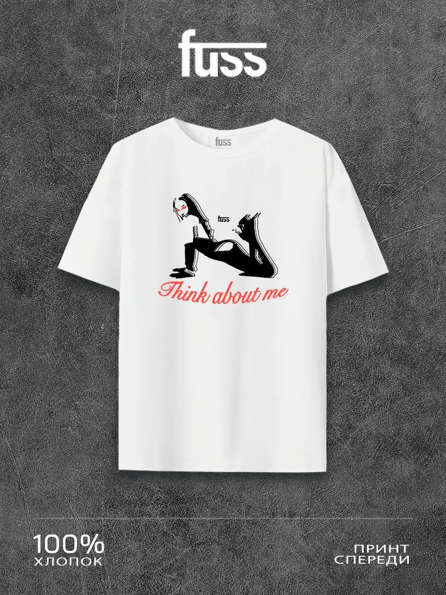 Y2K T-shirt with Think about me print L