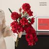 Elegantes rotes künstliches Blumenbouquet für Heimdekoration & Hochzeitsfotografie
