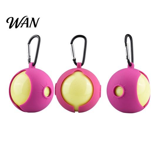 Lightweight Golf Ball Holder Silicone Cover with Carabiner, Portable Standard Holder, Case Carrier Protective Sleeve, Accessories, Gift for