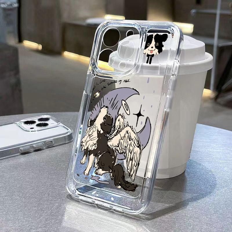 Cute Kitten Sketch Art Phone Case for iPhone 17 16 15 14 13 12 11 Series Pro Max Plus SE Double Layer Protection