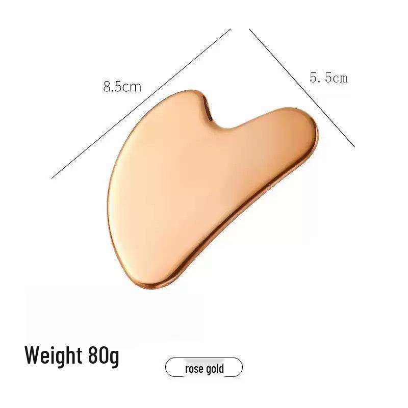 Heart-Shaped Stainless Steel Gua Sha Board for Facial Firming and Lifting Massage – Large Size, Multifunctional Fascia Tool.