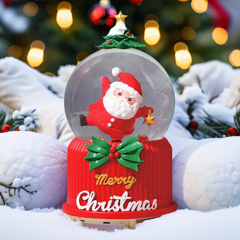 Christmas Fantasy Crystal Ball Music Box - Princess Ornament Gift for Girls' Birthdays