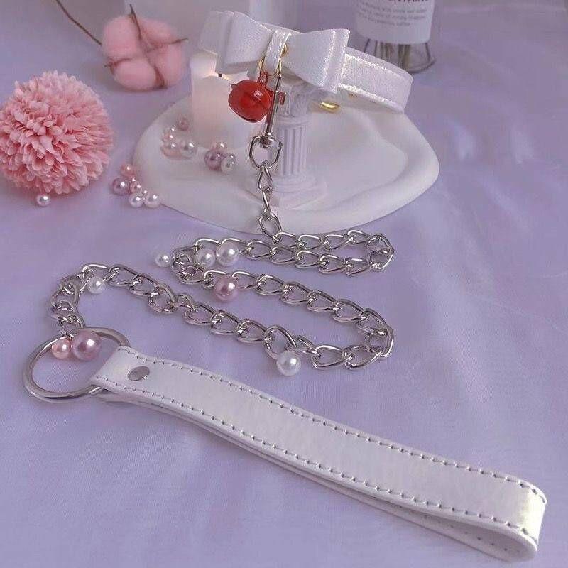 Unisex Leather Punk Chain Choker Necklace: Edgy, High-End Design