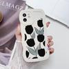 Flower Phone Case For iPhone 13 Case iPhone 11 12 14 15 16 Pro Max X XR XS MAX 7 8 Plus SE 0 Candy Color Silicone Soft Cover