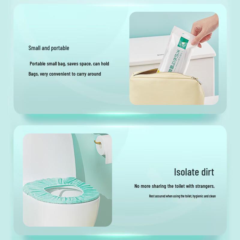 Disposable Travel Toilet Seat Covers, 30-Pack