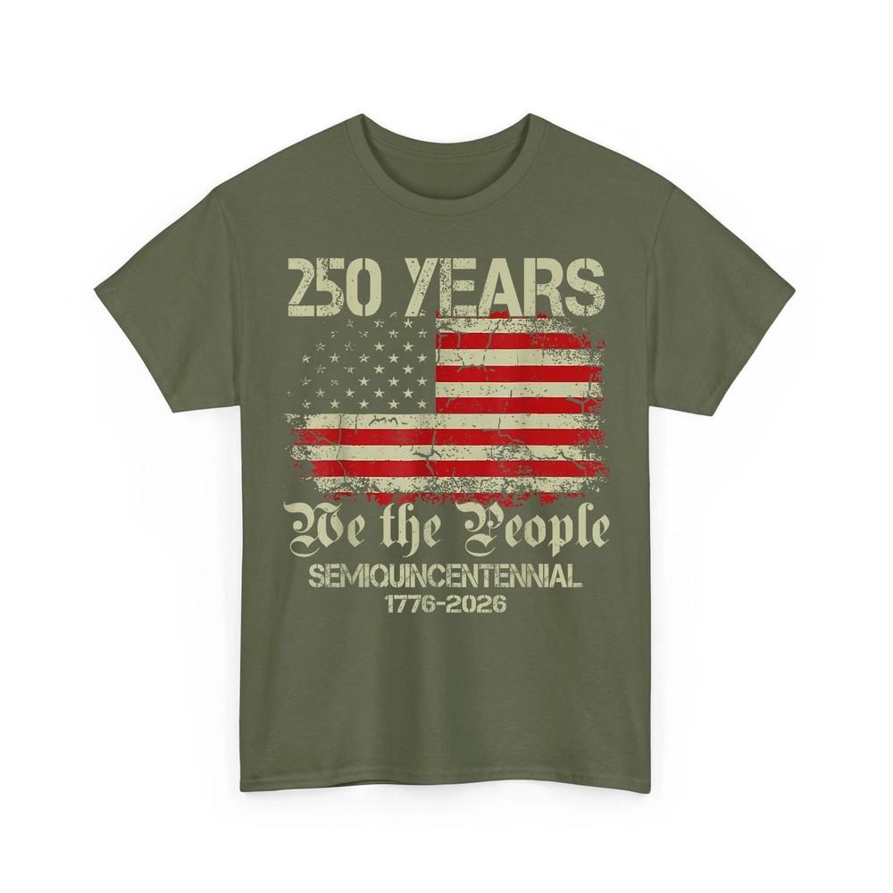 250 Years American Flag 250th Anniversary USA Patriotic Retro Unisex TShirt Unisex T-Shirt S