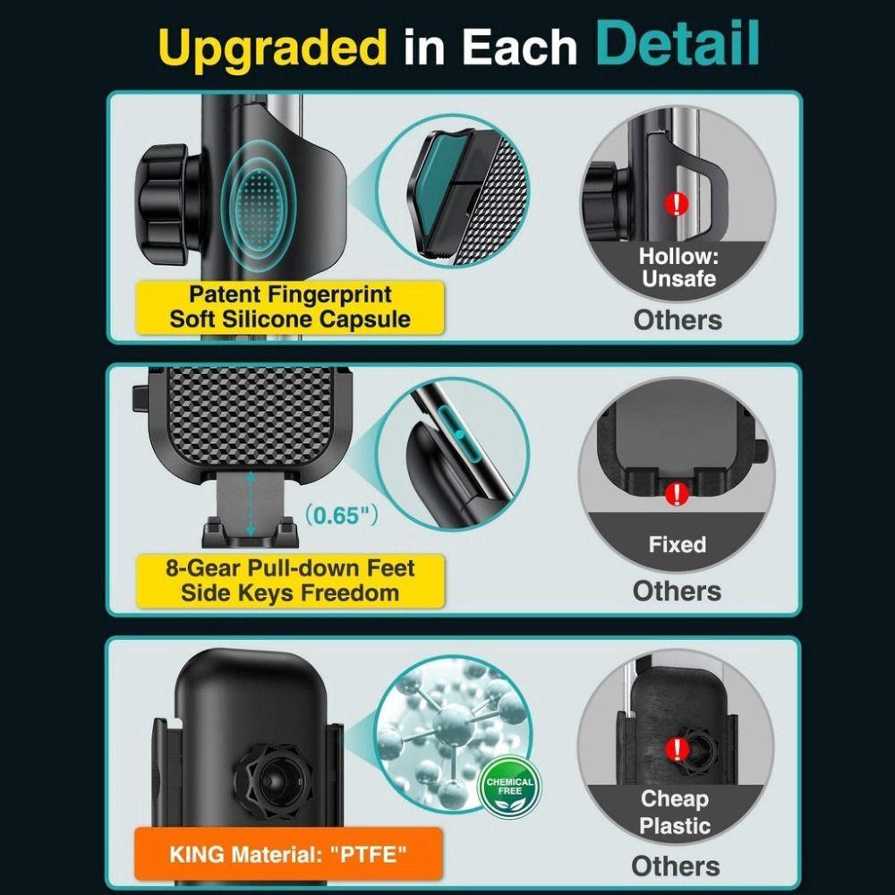 Flexible Auto Navigation Bracket Long Arm Auto Phone Stand Reusable Car Phone Holder  Car Interior