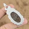 Natural Coconut Jasper Gemstone Jewelry 925 Sterling Silver Pendant For Women