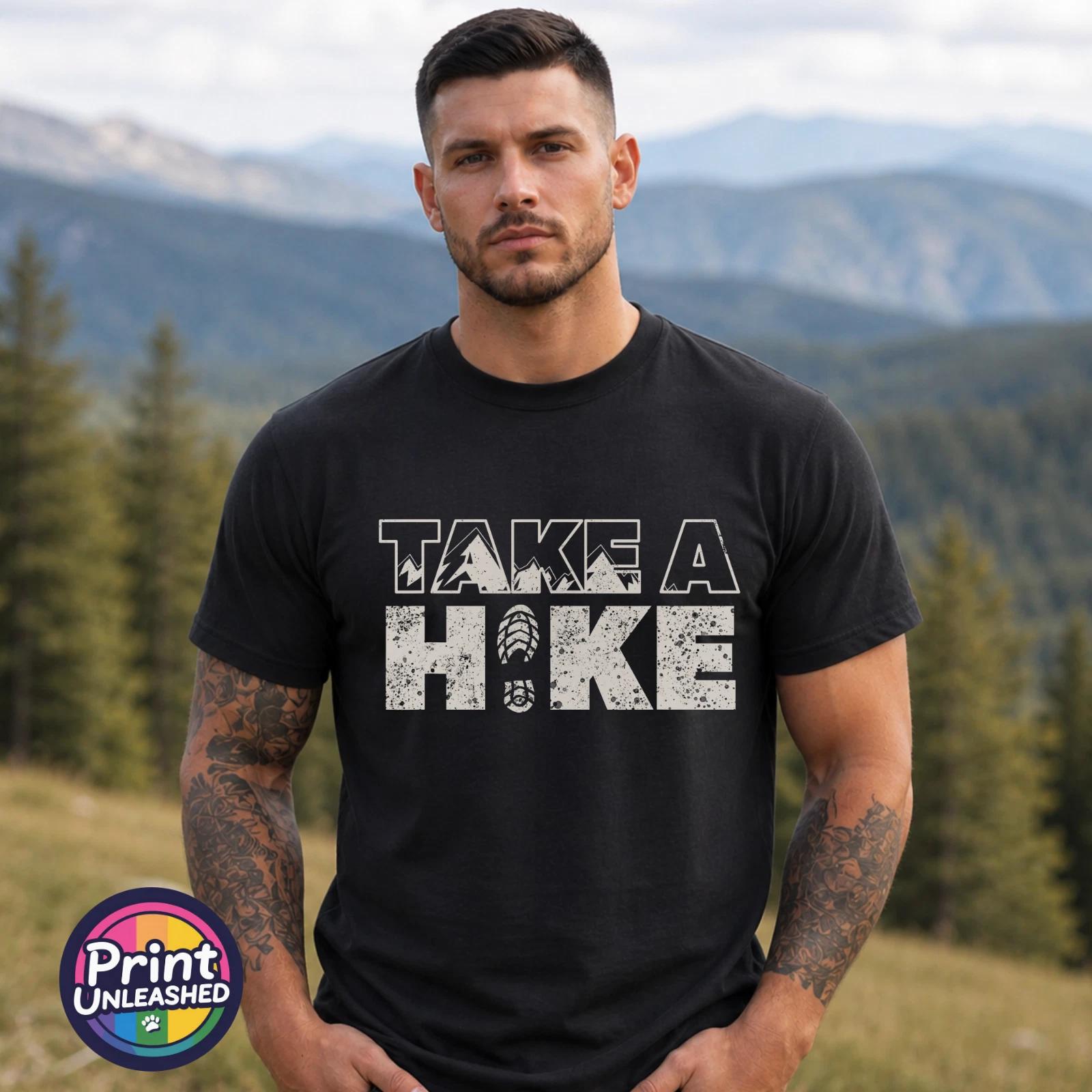 Take A Hike T Shirt Funny Hiking Walking Camping Outdoor Adventure Tee Unisex XL