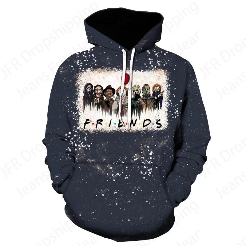 Horror Movie Halloween 3d Print Hoodies Men Women Fashion Michael Myers Hoodie Women Sweats Girl Coats Street Tracksuit Pullover