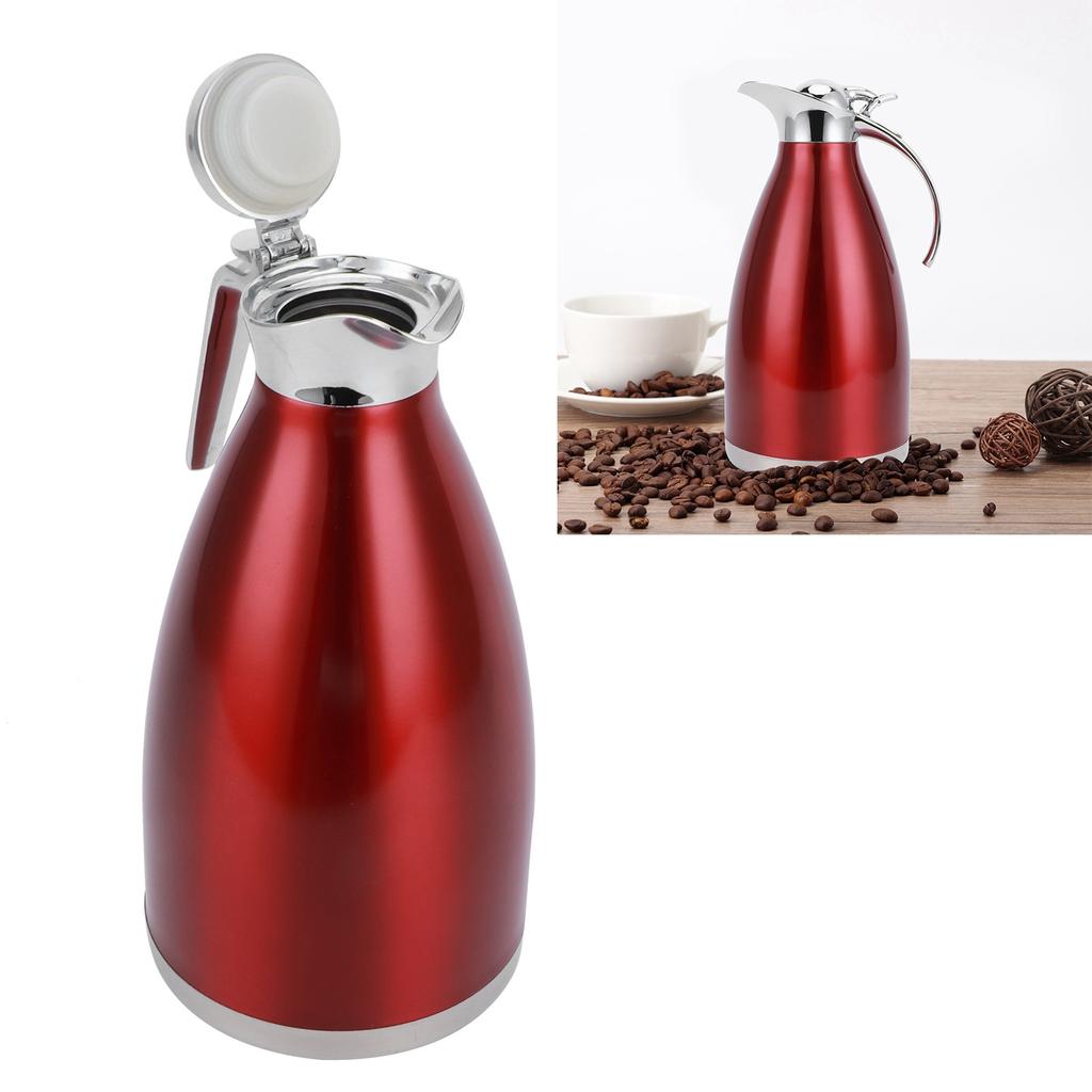 2L Vacuum Jug Bottle Stainless Steel Thermal Kettle Tea Pot Household Double Wall Insulated JugFlat