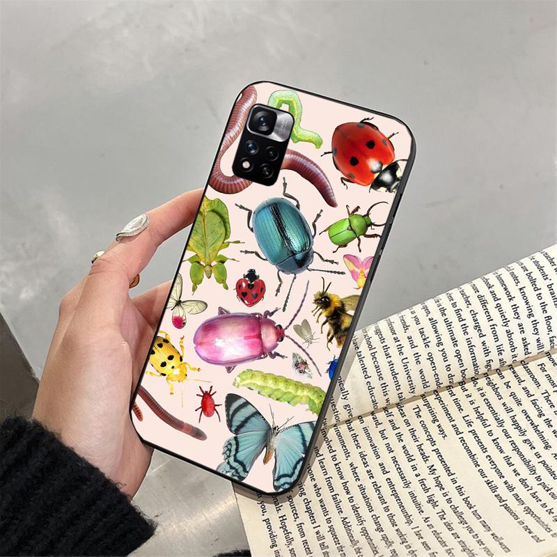 Phone Case For Xiaomi Redmi note 14 Pro 14 13 12 11 10 Pro 14S 12S 11S Redmi 14C 13C 10 Insects Bugs