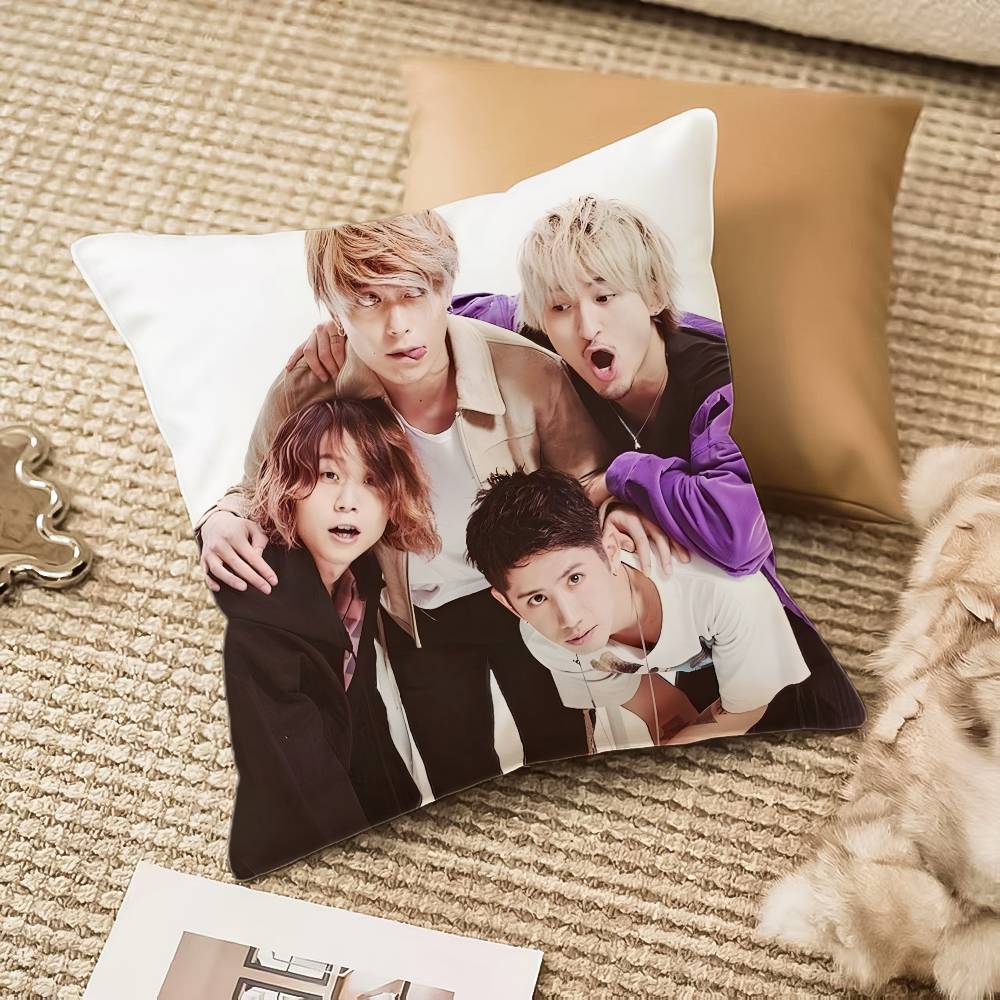 Band O-One Ok Rock-Mt Rock Ambitions Pillow Case Comfort Sofa Bed Silky Elegant Invisible Zipper Decorative Cushion Cover