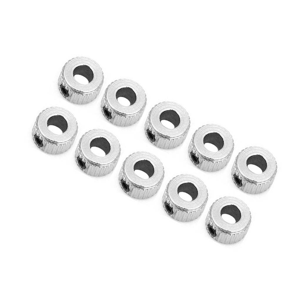 10 Pcs Shaft Collar Electroplate Ferronickel Shaft Lock Collar Ring5.1mm