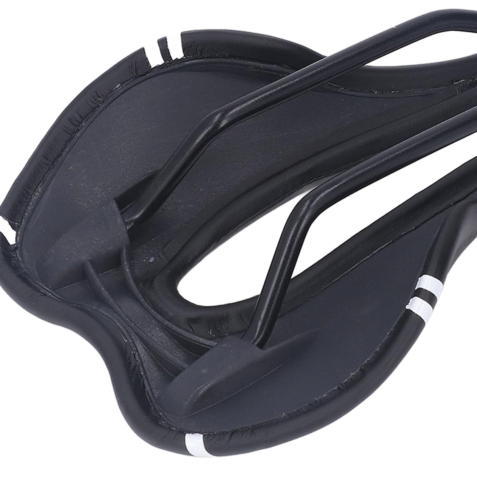 

Mountain Bike Saddle Cushion Microfib PU Lth Hollow Brthable for Road Riding