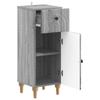 Bathroom Storage Cabinet ALKMAAR Sonoma Grey
