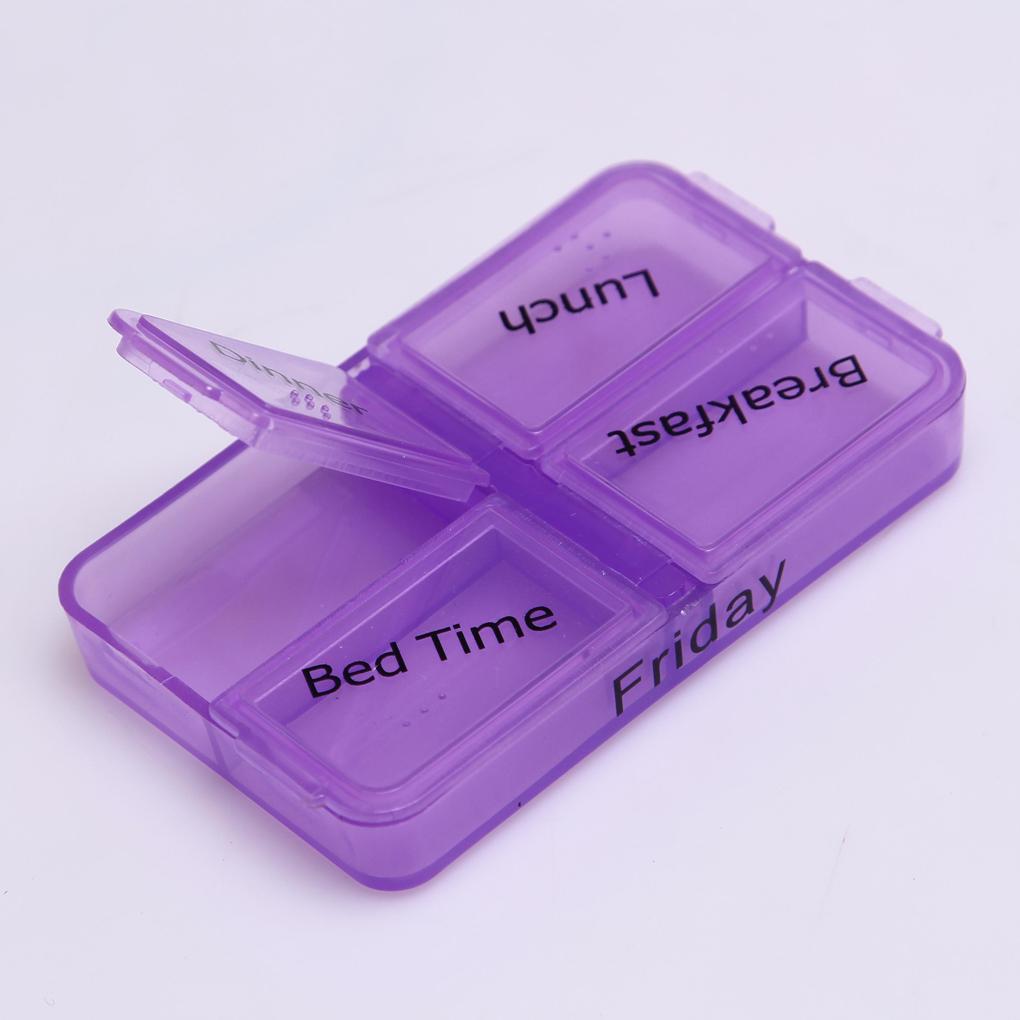Weekly Pill Box Travel Organizer Holder Medicine Dispenser Holding Organizers