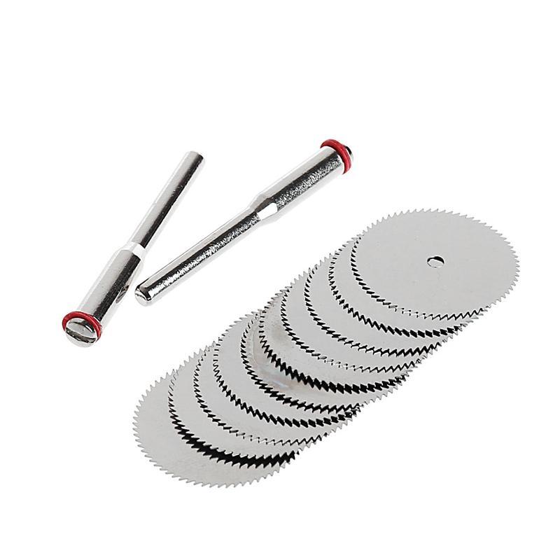10 X 22mm Blade Disc + 2 X Rod Rotary Cutting Tool