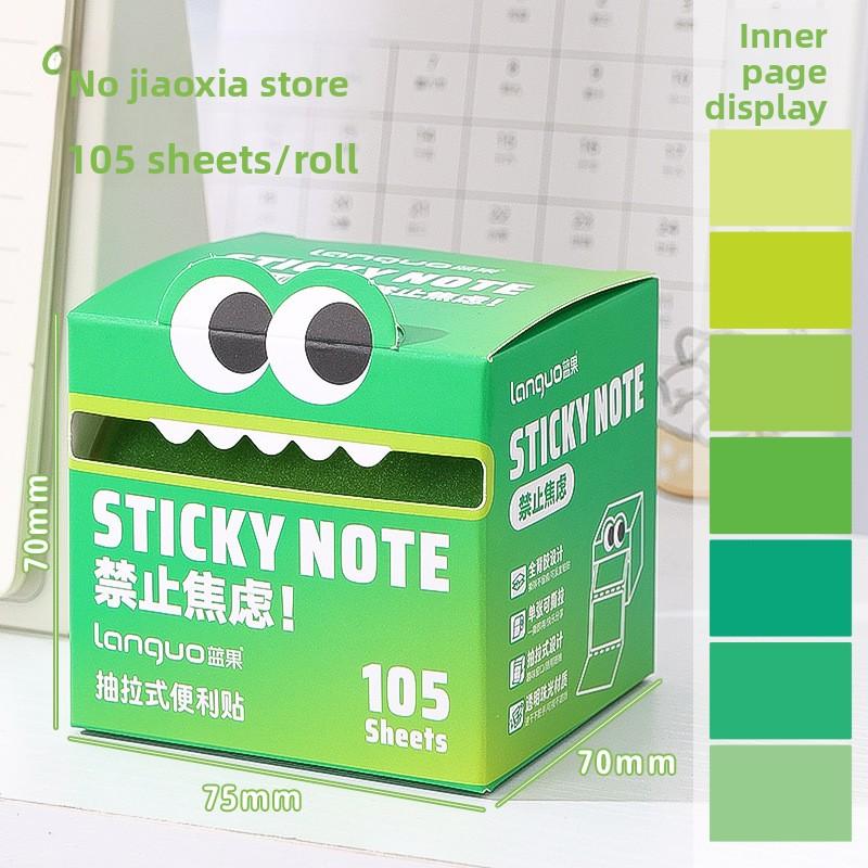 Dopamine Sticky Notes, Transparent Pearlescent Pull-Out Memo Notes, Mini Notepad, Colored Sticky Notes for Notes and Remarks