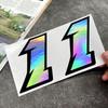 White Reflective JDM Car Stickers Waterproof DIY Decorative Cover for Motorcycle