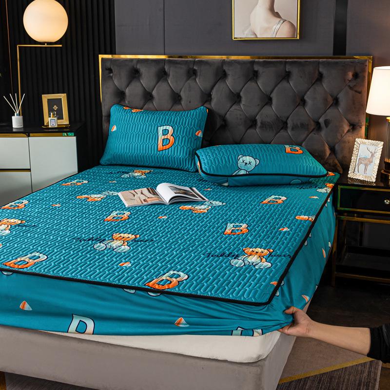 

Водонепроницаемая стеганая простыня на резинке и протектор матраса - Нескользящий, всеобъемлющий цельный чехол 150*200cm, 0.82kg