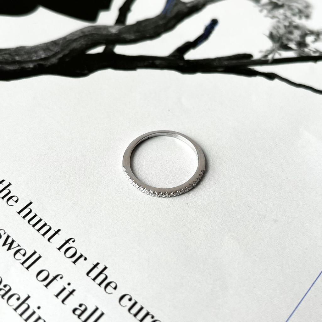 Silberring mit Zirkonia, Gewicht des Produkts 1,41 g (2080398)